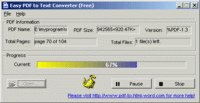 Easy PDF to Text Converter 2.0.4 screenshot. Click to enlarge!