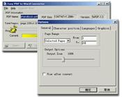 Easy PDF to Word Converter 2.0.3 screenshot. Click to enlarge!