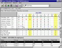 Easy Schedule Maker 2.00 screenshot. Click to enlarge!