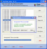 Easy Video Joiner 5.21 screenshot. Click to enlarge!
