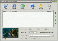 Easy Video to iPod Converter 1.6.20 screenshot. Click to enlarge!