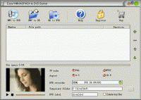 Easy WMV/ASF/ASX to DVD Burner 2.2.2 screenshot. Click to enlarge!