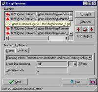 EasyRename 1.11 screenshot. Click to enlarge!
