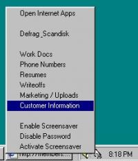 EasyTray System Tray 3.04 screenshot. Click to enlarge!