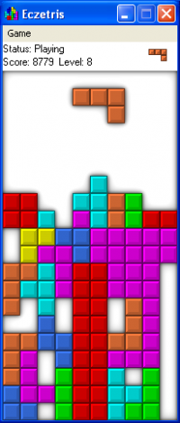 Eczetris 1.6 screenshot. Click to enlarge!