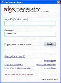 EdgeGenerator 2.00.2110 screenshot. Click to enlarge!