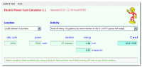 Electric Power Cost Calculator 1.4.9520 screenshot. Click to enlarge!