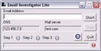 Email Investigator Lite 1.0.0 screenshot. Click to enlarge!