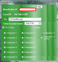 Email My IP 2.9 screenshot. Click to enlarge!