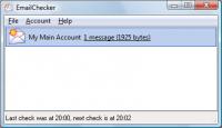 EmailChecker 1.17 screenshot. Click to enlarge!