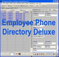 Employee Phone Directory Deluxe 4.0 screenshot. Click to enlarge!