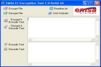 Emsa EZ Encryption Tool 1.0.46 screenshot. Click to enlarge!