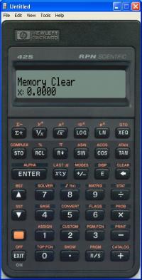 Emu42 1.17 screenshot. Click to enlarge!