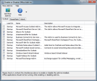 EnableDisable for Office 3.8.4910 screenshot. Click to enlarge!