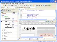 EngInSite CSS Editor 1.2 screenshot. Click to enlarge!