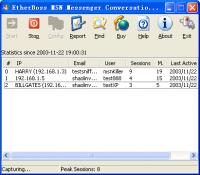 EtherBoss MSN Monitor & Sniffer 2011.1105 screenshot. Click to enlarge!