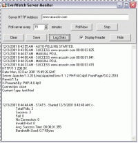 EverWatch Server Monitor 1.0 screenshot. Click to enlarge!