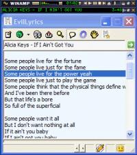 EvilLyrics 0.1.91 screenshot. Click to enlarge!
