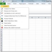 Excel Compare Data In Two Tables Software 7.0 screenshot. Click to enlarge!