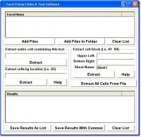 Excel Extract Data & Text Software 7.0 screenshot. Click to enlarge!