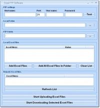 Excel FTP Software 7.0 screenshot. Click to enlarge!