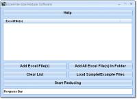 Excel File Size Reduce Software 7.0 screenshot. Click to enlarge!