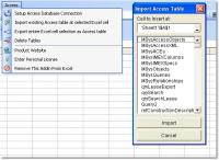 Excel MS Access Import, Export & Convert Software 7.0 screenshot. Click to enlarge!