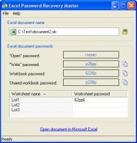 Excel Password Recovery Master 3.5 screenshot. Click to enlarge!
