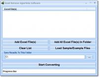 Excel Remove Hyperlinks Software 7.0 screenshot. Click to enlarge!