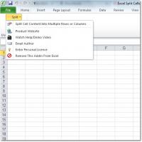 Excel Split Cells Into Multiple Rows or Columns Software 7.0 screenshot. Click to enlarge!