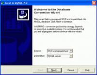 Excel to MySQL 5.3.1.0 screenshot. Click to enlarge!