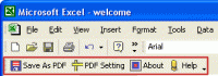 Excel to PDF Converter 4.0 screenshot. Click to enlarge!