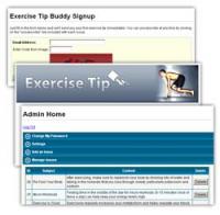 Exercise Tip Email Buddy 1.3 screenshot. Click to enlarge!