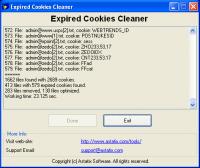 Expired Cookies Cleaner 1.03 screenshot. Click to enlarge!