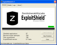 Malwarebytes Anti-Exploit 1.9.1.1261 screenshot. Click to enlarge!