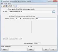 Export Query to SQL for SQL server 1.06.42 screenshot. Click to enlarge!