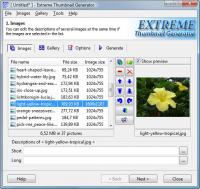 Extreme Thumbnail Generator 2.0.2.0 screenshot. Click to enlarge!