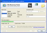 F-Recovery for miniSD 1.8 screenshot. Click to enlarge!