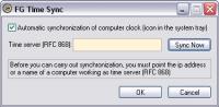 FG Time Sync 1.0.0.4 screenshot. Click to enlarge!