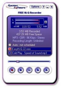 FREE Hi-Q Recorder 1.92 screenshot. Click to enlarge!