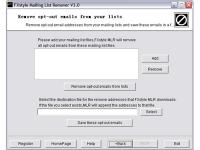 FXstyle Mailing List Remover 3.0 screenshot. Click to enlarge!