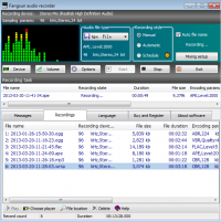 Fangxun audio recorder 5.8.8.2050 screenshot. Click to enlarge!