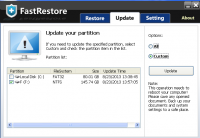 FastRestore 3.2.0.58 screenshot. Click to enlarge!