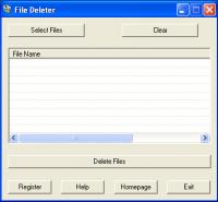 File Deleter 1.0.0.6 screenshot. Click to enlarge!