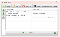 FileRplacer 1.2 screenshot. Click to enlarge!