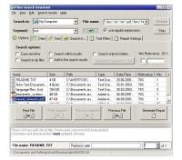 Files Search Assistant 3.1 screenshot. Click to enlarge!