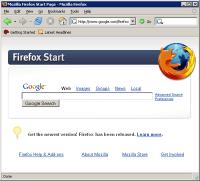 Firefox Web browser 2 screenshot. Click to enlarge!