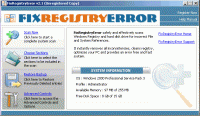 FixRegistryError 1.5 screenshot. Click to enlarge!