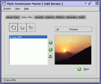 Flash ScreenSaver Master 3.20 screenshot. Click to enlarge!