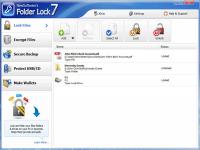 Folder Lock 7.7.0 screenshot. Click to enlarge!